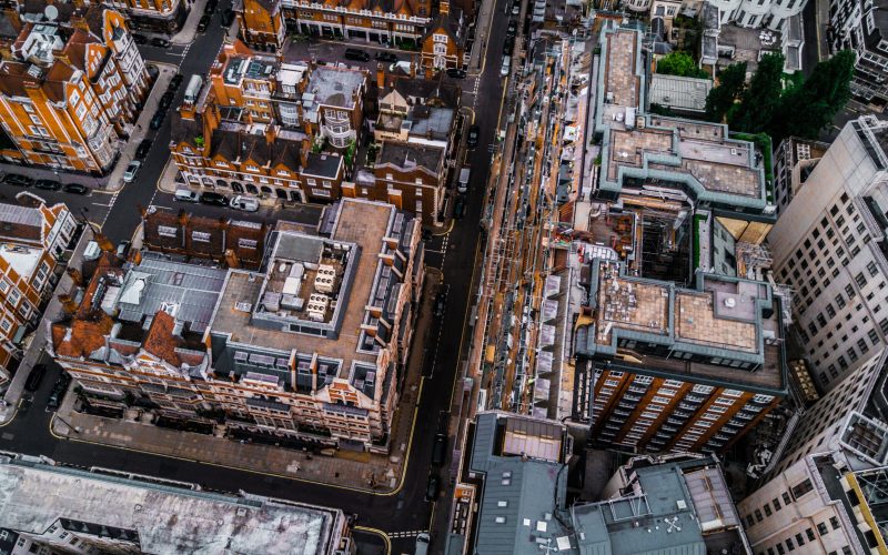 Drone,Photo,Of,London,,Mayfair.